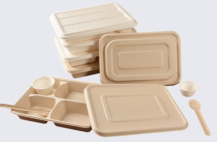 The difference and advantages of sugarcane pulp tableware and corn starch tableware